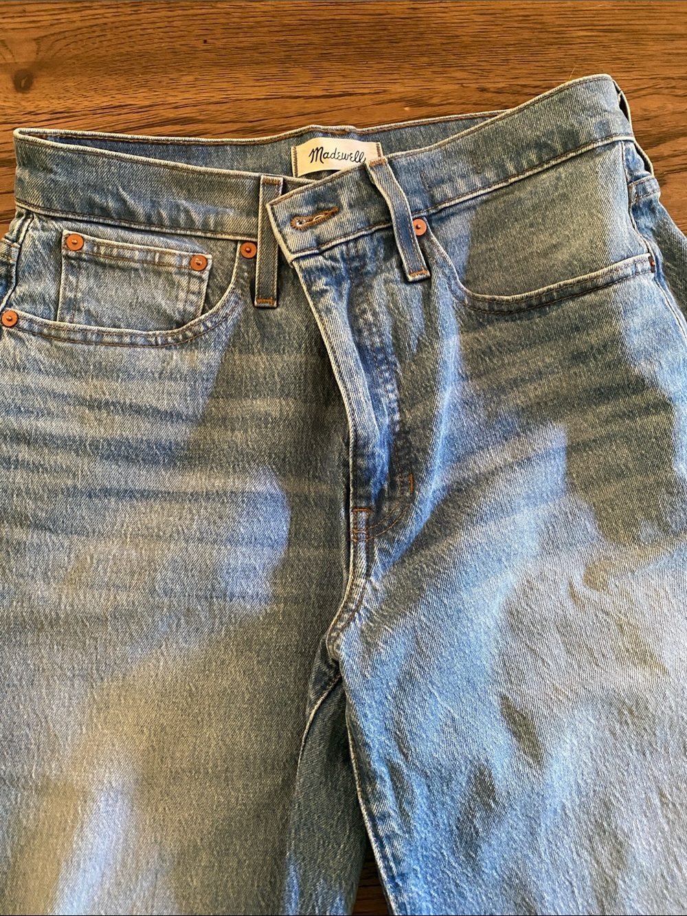 Madewell Light Blue Ankle Crop Jeans - Picture 1 of 9